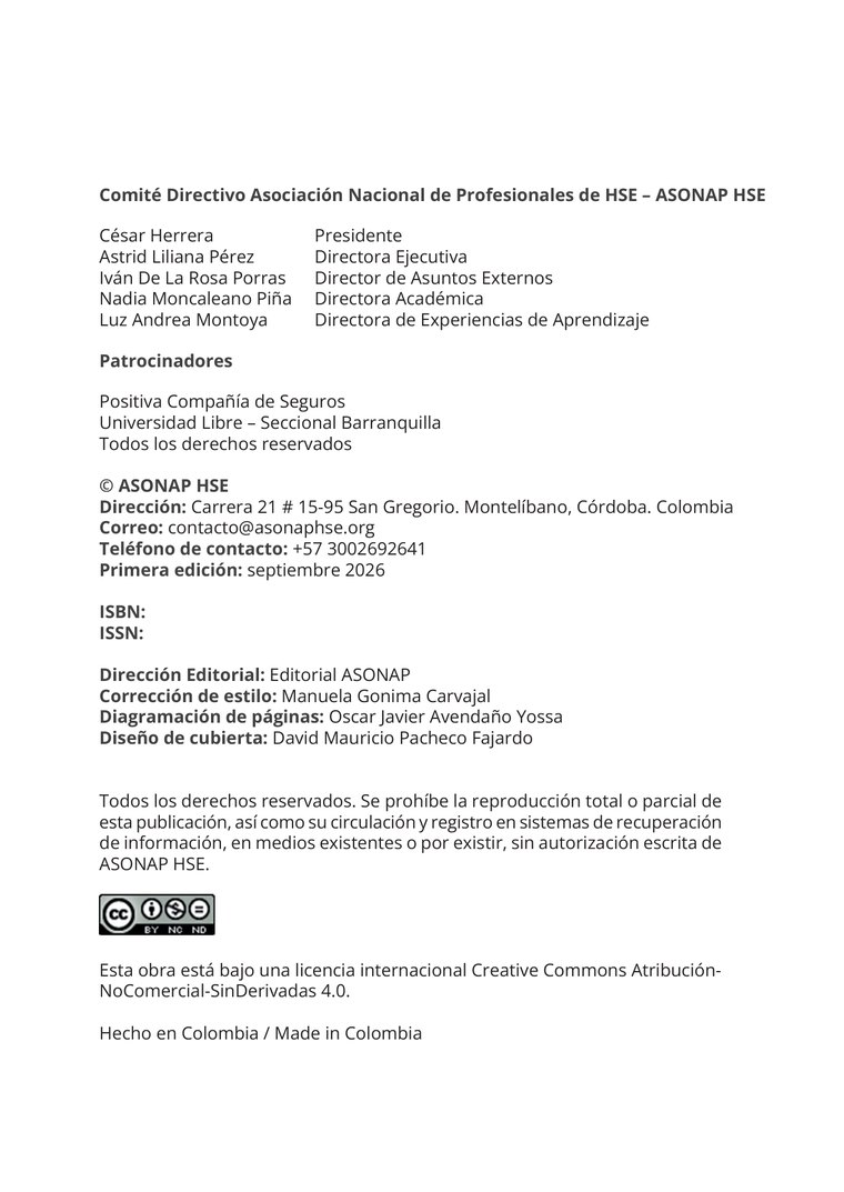 Créditos — De Líderes para Líderes en SST