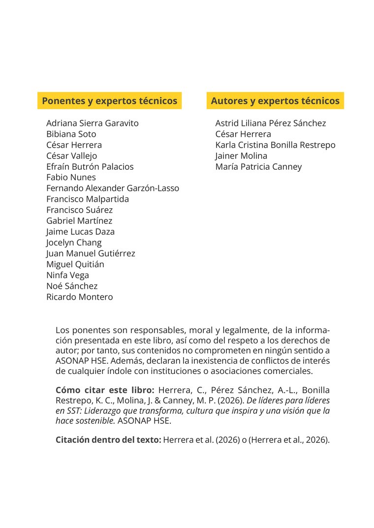 Ponentes y autores — De Líderes para Líderes en SST