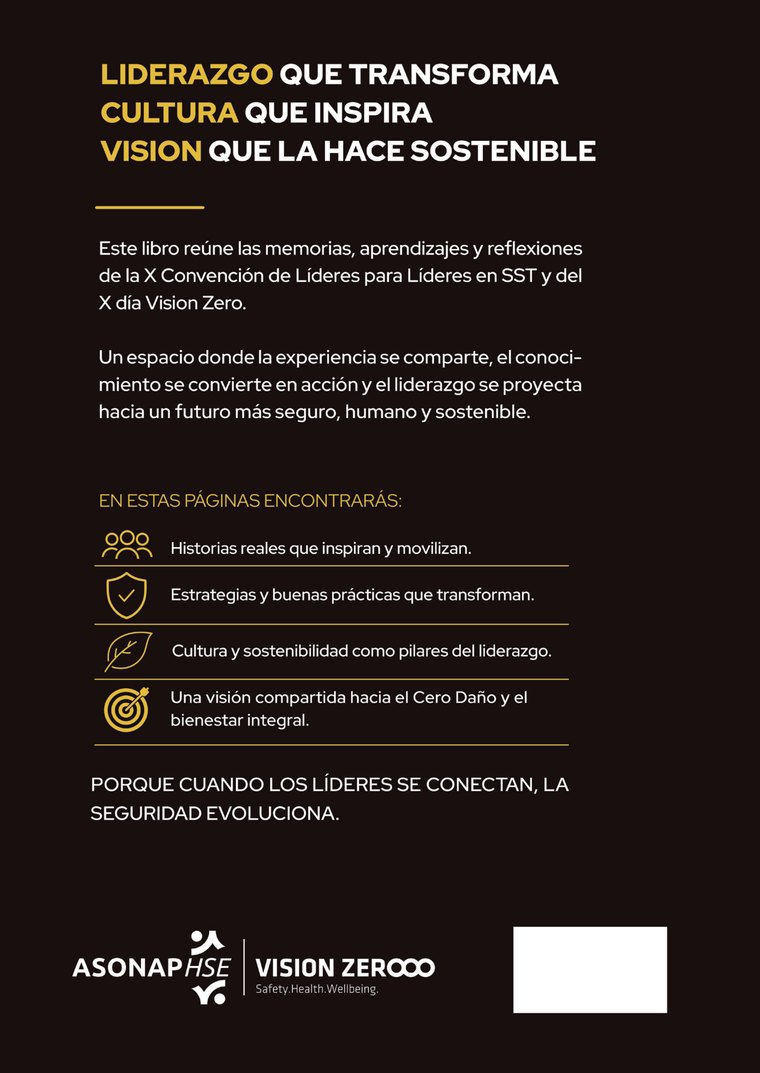 Contraportada — De Líderes para Líderes en SST